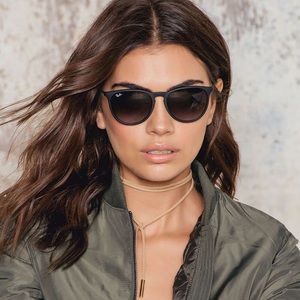 Ray Ban Erika Matte Black Gradient Sunglasses